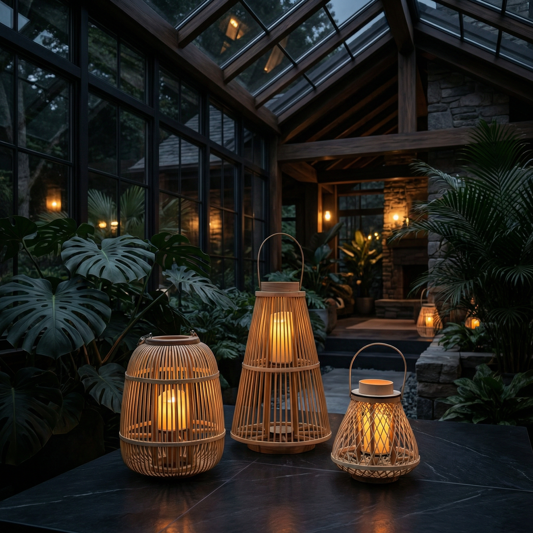 Rattan Lanterns Bowlift
