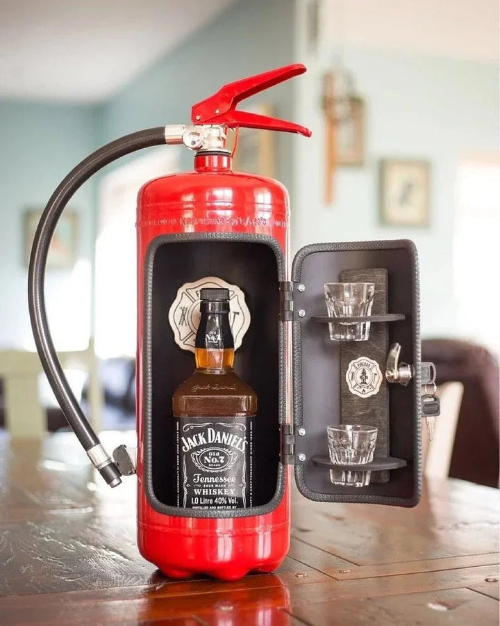BowLift | SPARKSTASH – Hidden Drink Storage in Fire Extinguisher Design