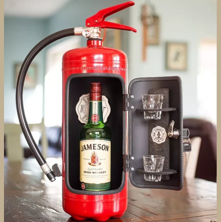 BowLift | SPARKSTASH – Hidden Drink Storage in Fire Extinguisher Design