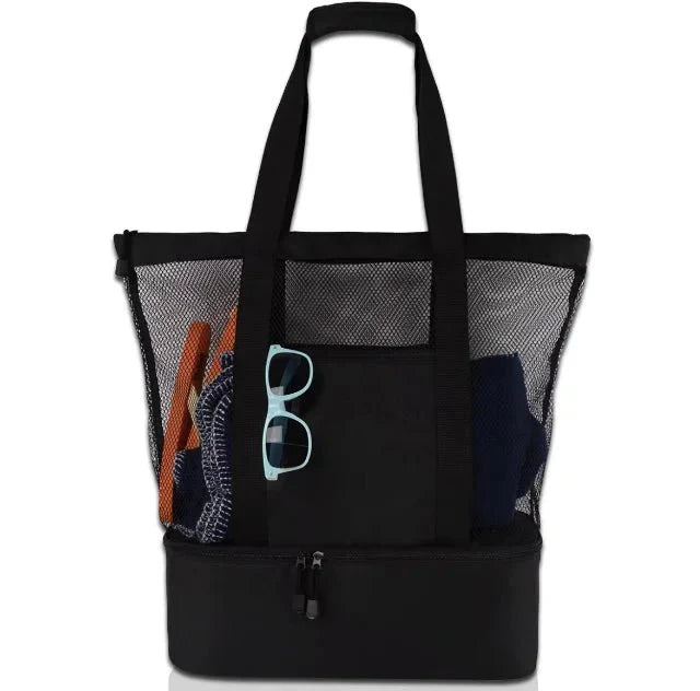 BowLift | High-Capacity Picnic and Beach Bag – Waterproof, Double-Layer Mesh Design for Outdoor Adventures