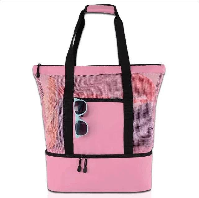 BowLift | High-Capacity Picnic and Beach Bag – Waterproof, Double-Layer Mesh Design for Outdoor Adventures
