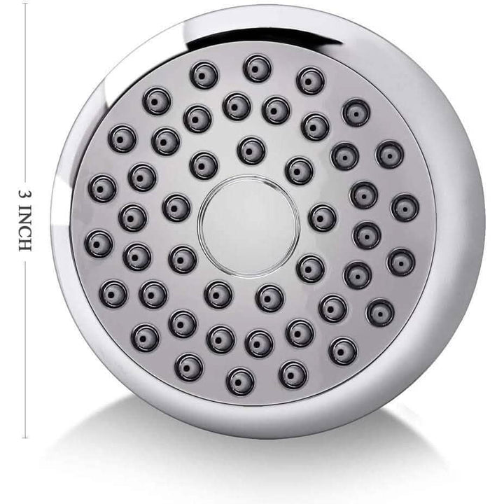 BowLift | High Pressure Showerhead 3" Anti-Clog Anti-Leak Fixed with Adjustable Swivel Ball Joint Made of Brass