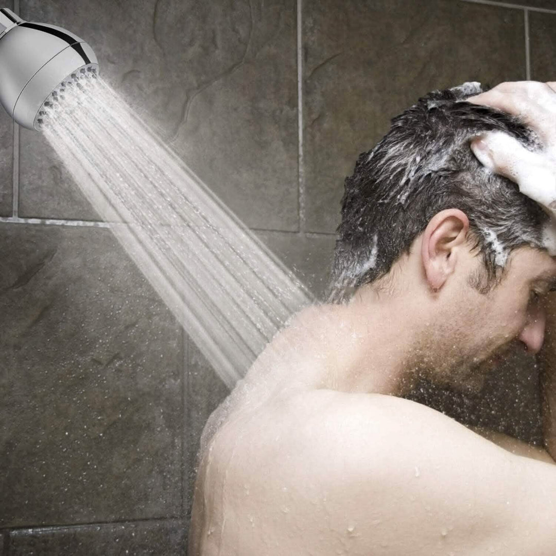 BowLift | High Pressure Showerhead 3" Anti-Clog Anti-Leak Fixed with Adjustable Swivel Ball Joint Made of Brass