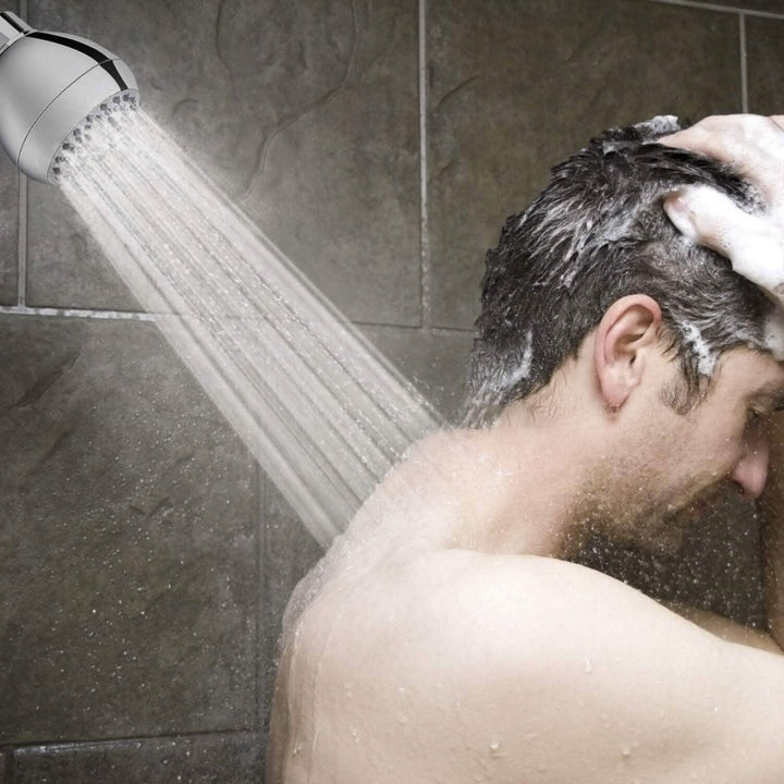 BowLift | High Pressure Showerhead 3" Anti-Clog Anti-Leak Fixed with Adjustable Swivel Ball Joint Made of Brass