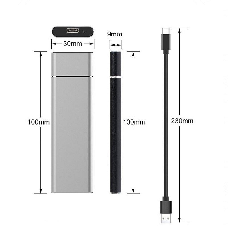 BowLift | External SSD Drive USB Aluminium Storage