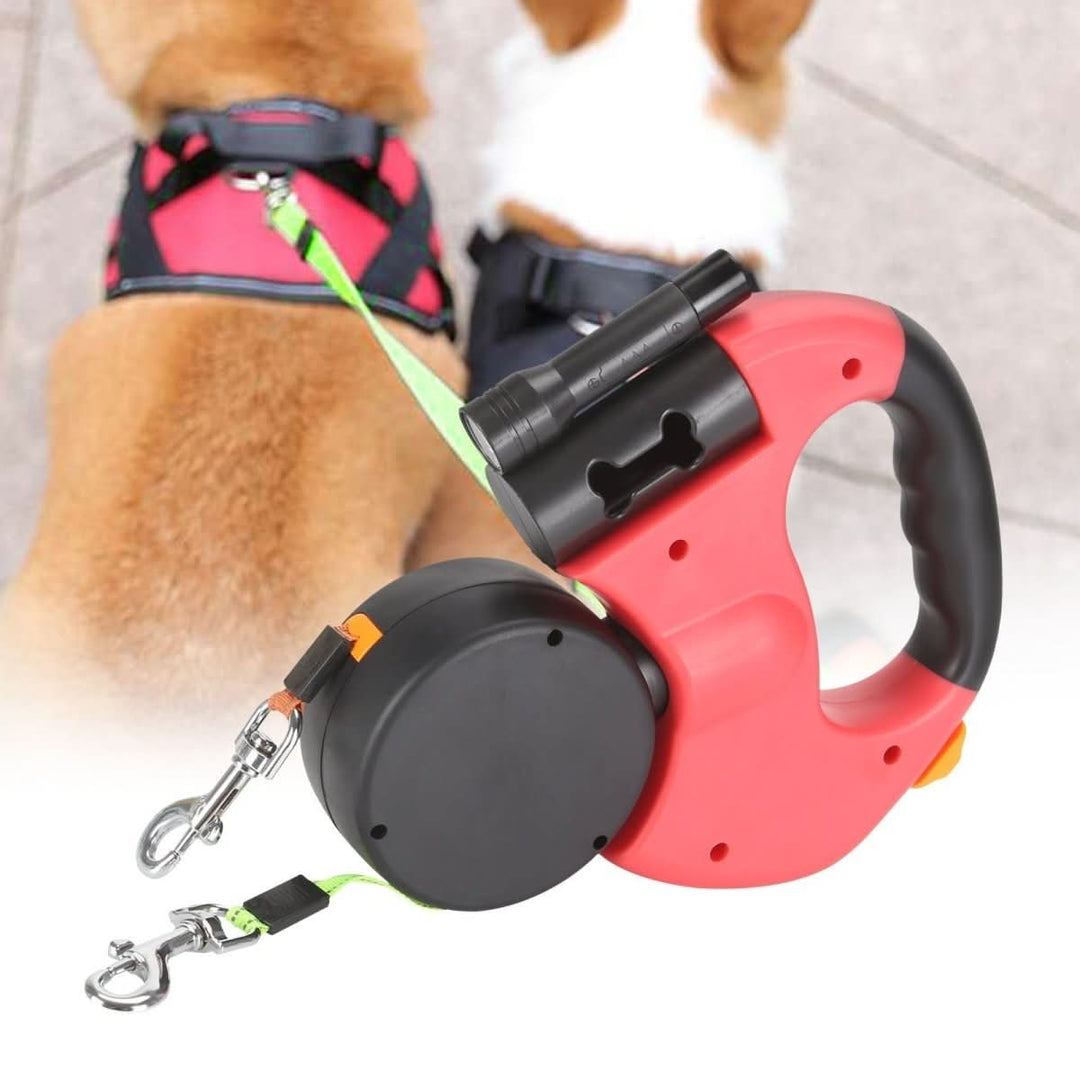 BowLift | PROPET DUO – Retractable leash for two dogs with LED light for safe walks