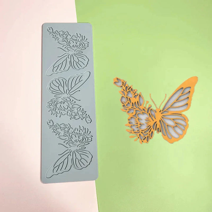Hollow Out Butterfly Honeycomb Sugar Lace Pad Baking Silicone Mold | Bowlift