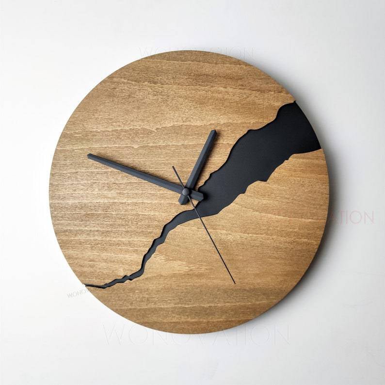 BowLift | Luxury Wooden Wall Clock – Nuvoro
