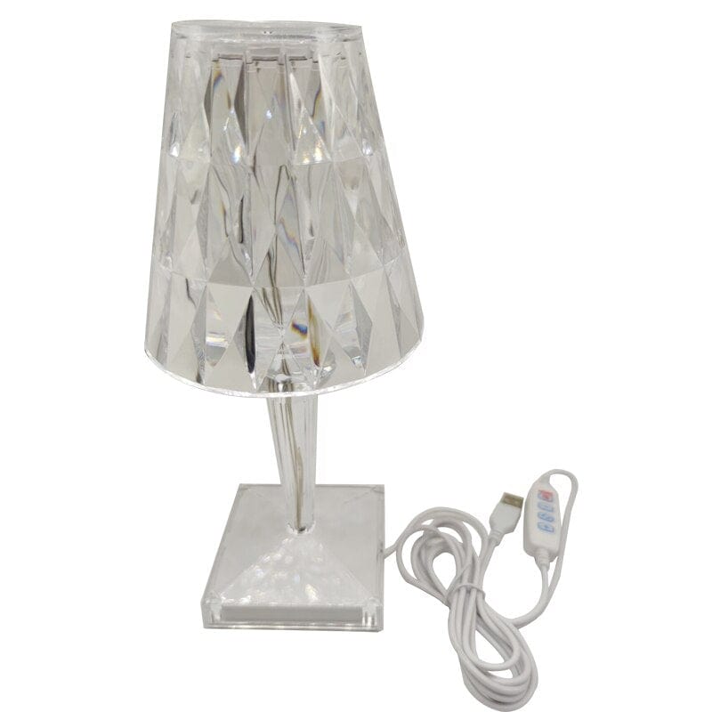 BowLift | CrystaLamp - LED Table Lamp made of Diamond Crystal