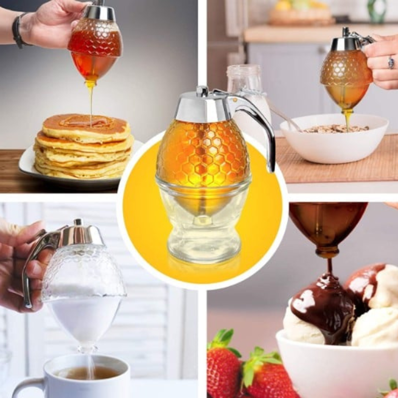 BowLift | Honey Dispenser with Drip-Free Technology - AmberDrop
