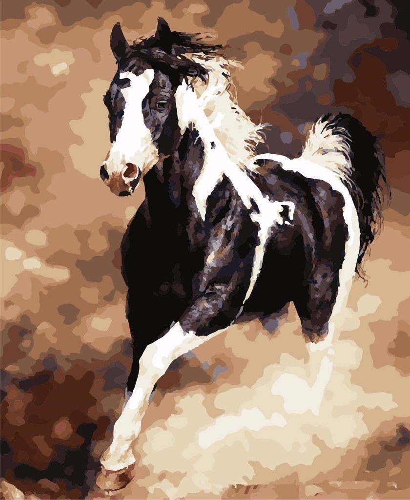 Galloping Horse - Van-Go Paint-By-Number Kit | Bowlift