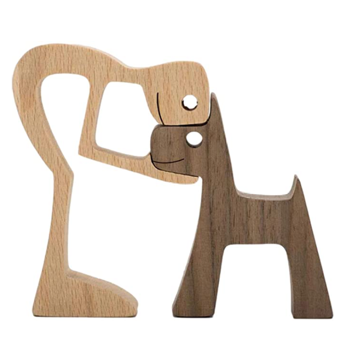 BowLift | Hugo Wooden Sculpture | Unique handmade figurine