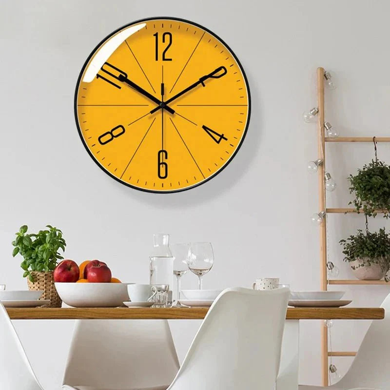 BowLift | HUSKLOK – Silent Nordic Wall Clock with Minimalist Design