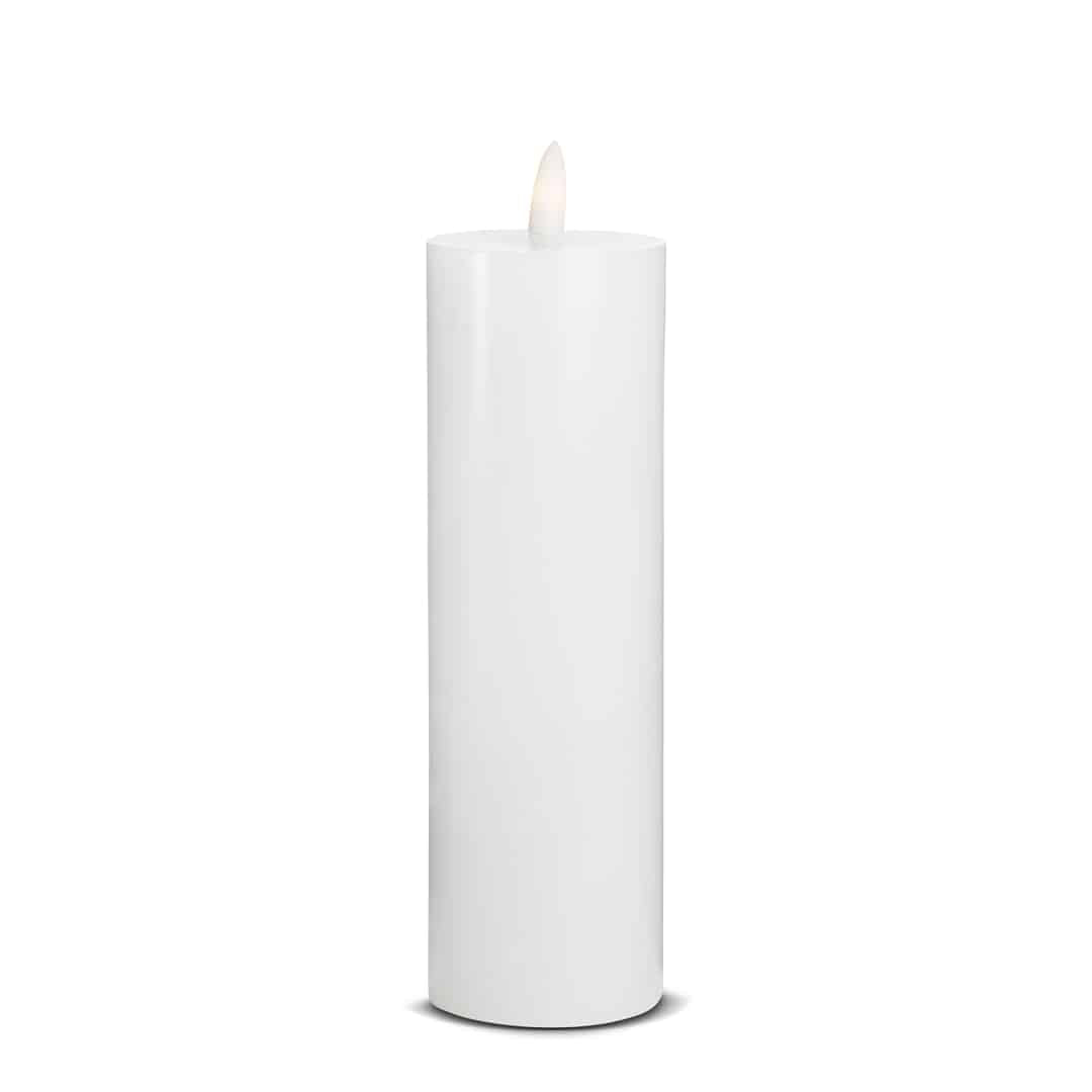 LED Candle (1 piece) with realistic 3D flame 5 x 20 cm | Bowlift