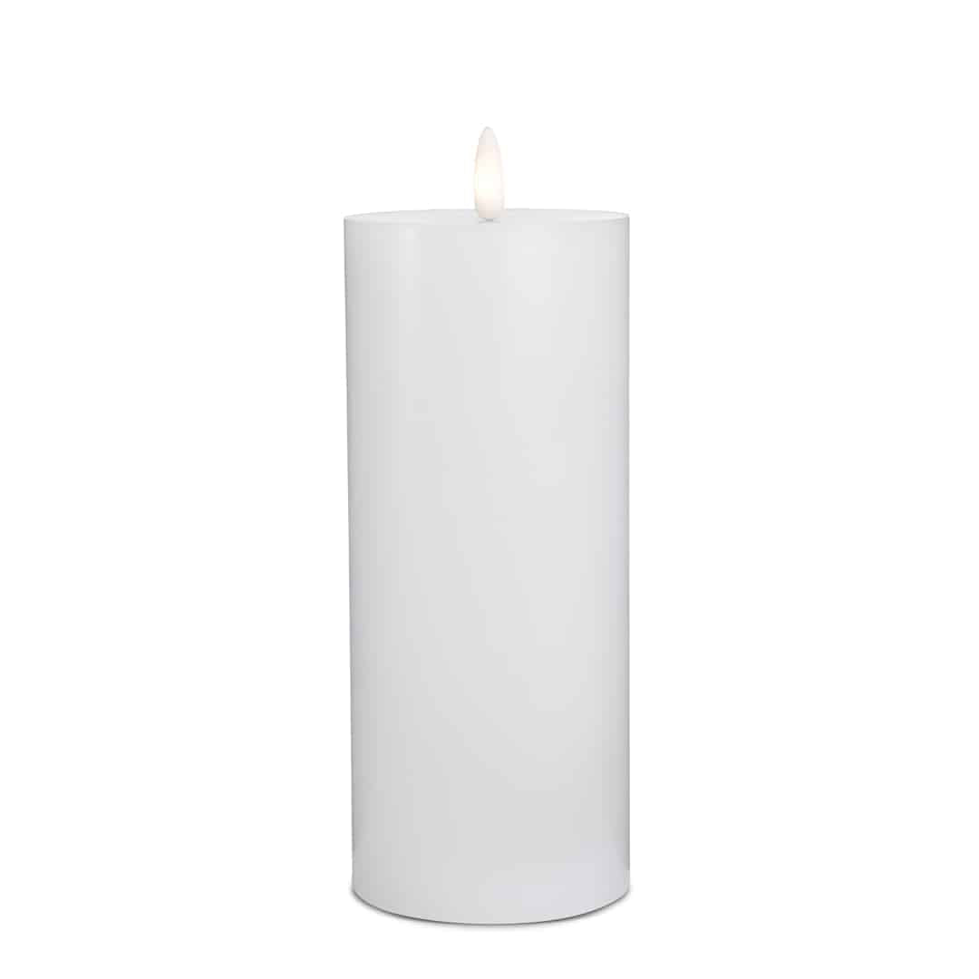 LED Candle (1 piece) with realistic 3D flame 7.5 x 20 cm | Bowlift