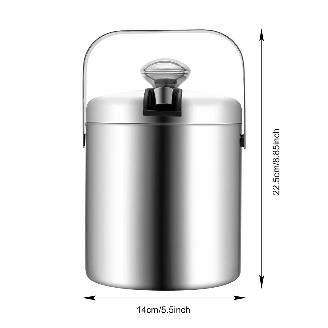 Ice Bucket Stainless Steel Insulated Beer Drink Double-layer Cooler | Bowlift