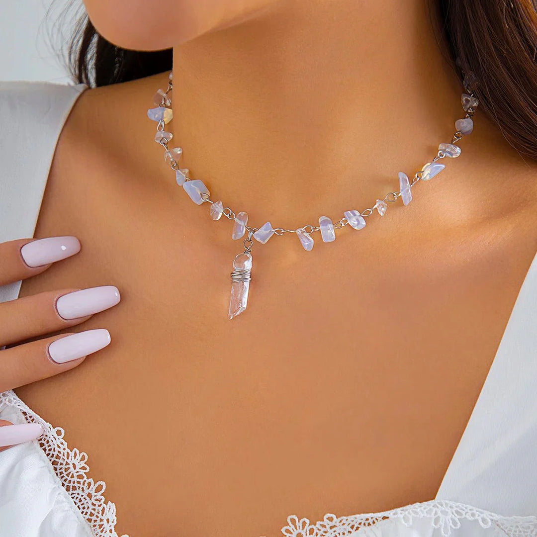 BowLift | Ice Crystal Stone Choker Necklace