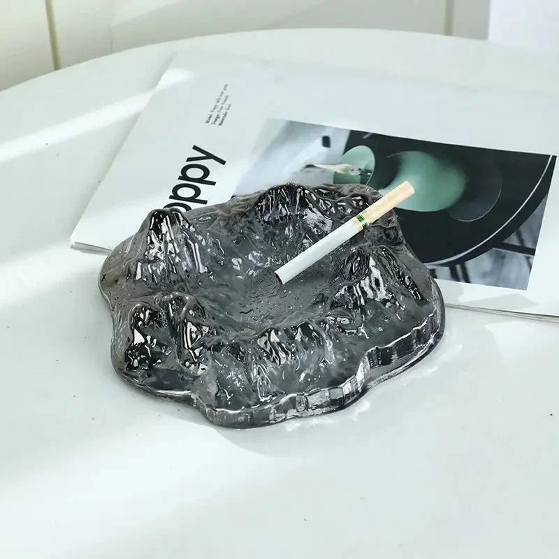 BowLift | Ice Style Mountain Glass Ashtray Decoration