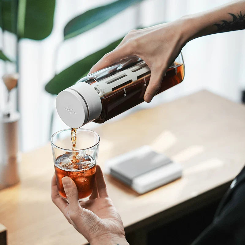 Iced Cold Coffee Brewer Maker Portable Coffee Pot Detachable Filter | Bowlift