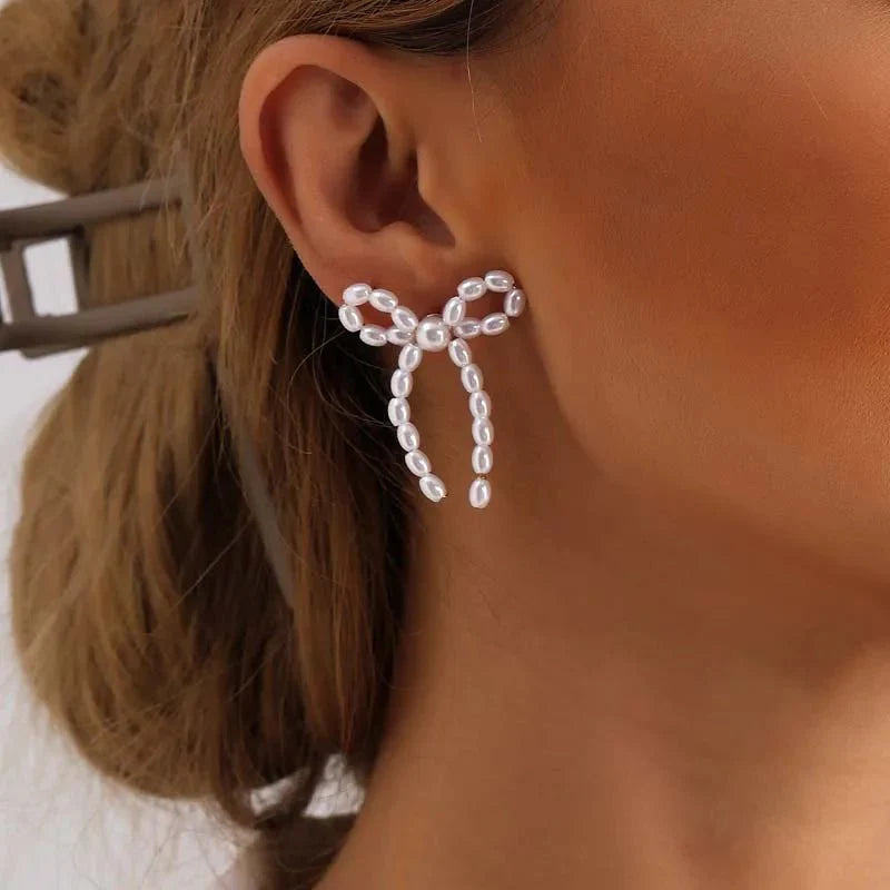 BowLift | Iconic Dainty Pearl Bow Earrings