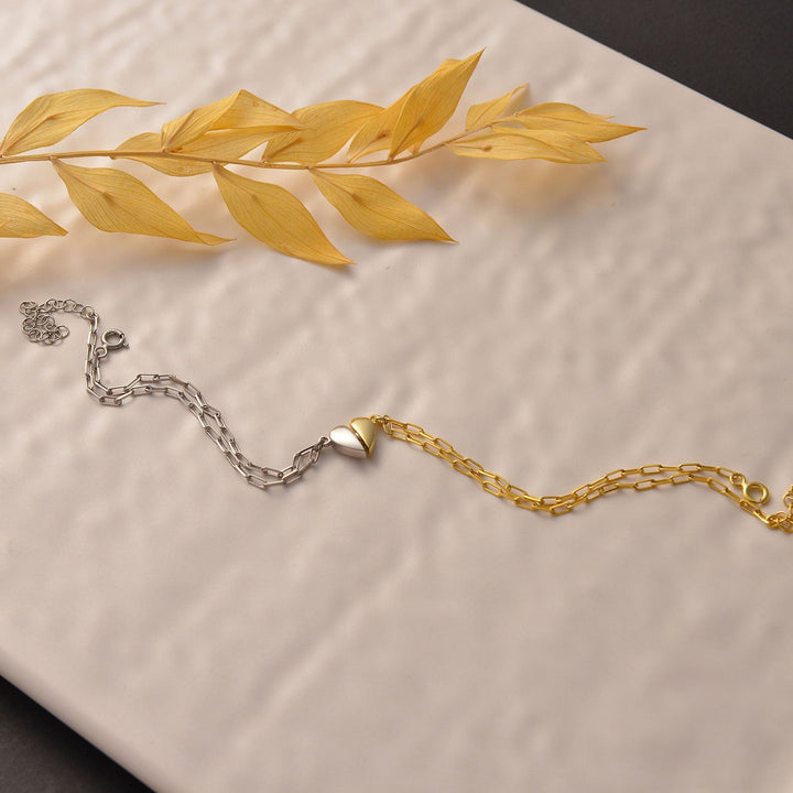 BowLift | Magnetic Heart Paperclip Chain Love Bracelet Set