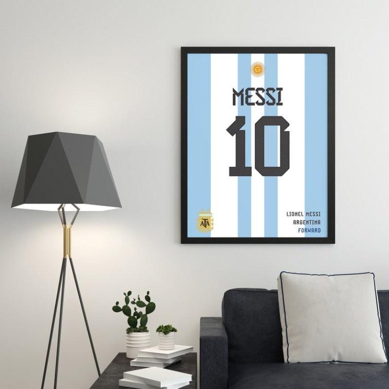 Lionel Messi Jersey Art Frame | Bowlift