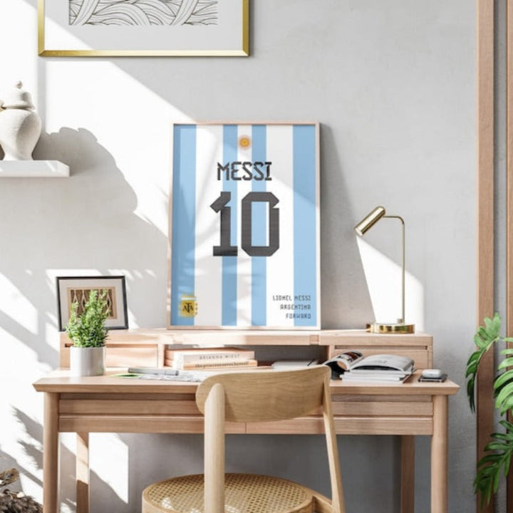Lionel Messi Jersey Art Frame | Bowlift