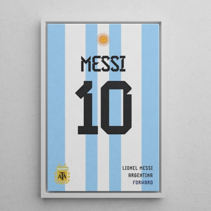 Lionel Messi Jersey Art Frame | Bowlift