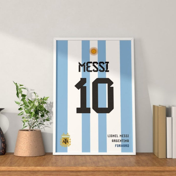 Lionel Messi Jersey Art Frame | Bowlift