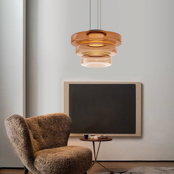 BowLift | Modern Glass Pendant Lamp in Bauhaus Style - AuroraSphere