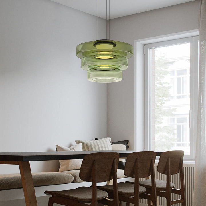 BowLift | Modern Glass Pendant Lamp in Bauhaus Style - AuroraSphere