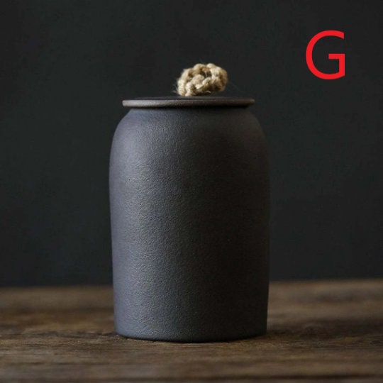 BowLift | Kitchen Vintage Storage Jar for Cookies and Sugar | Airtight Ceramic Pot Gong Fu