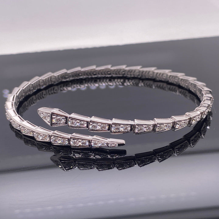 Eternity Band – Luxury Snake Bracelet with Shiny Finish Bowlift