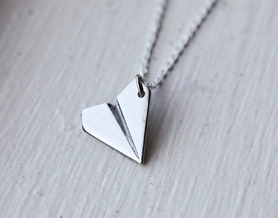 Paper Airplane Necklace | Bowlift