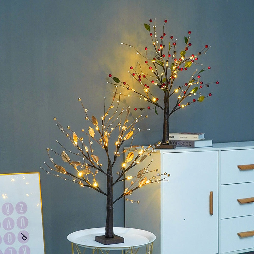 BowLift | LED Light Tree Rustic PVC Table Lamp
