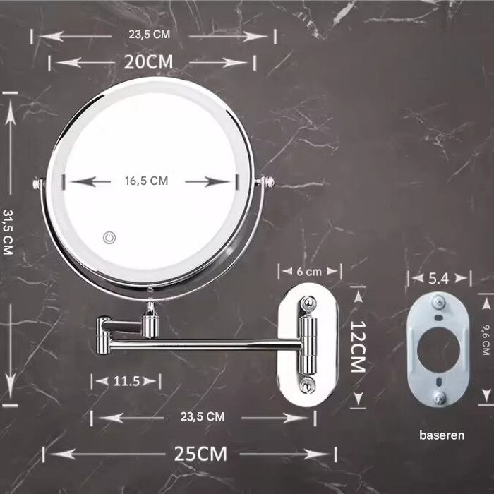 BowLift | Illuminated Makeup Mirror - LumiAura