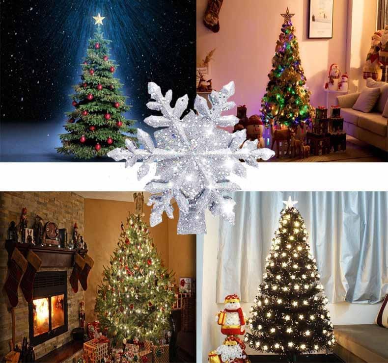 BowLift | Christmas Decorations LED Snowflake Tree Topper