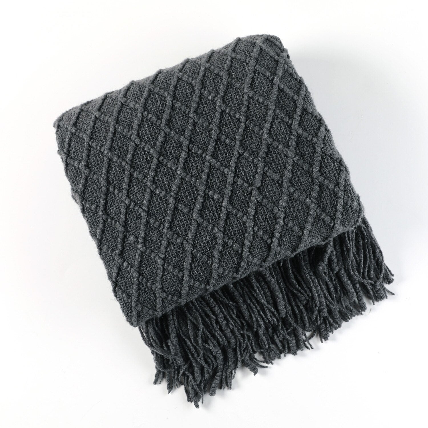 BowLift | Sofa Throw Knitted Cotton Decorative Blanket