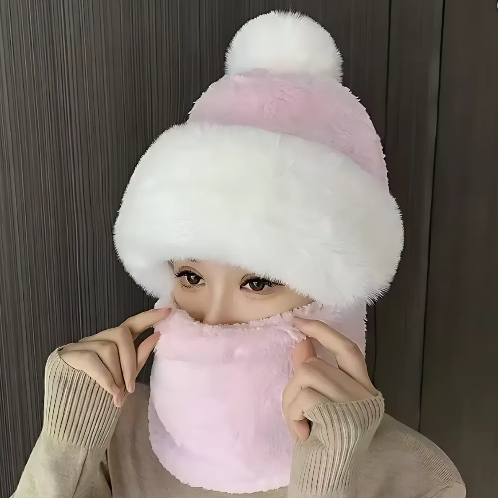 BowLift | Winter Faux Fur Beanie Scarf Set
