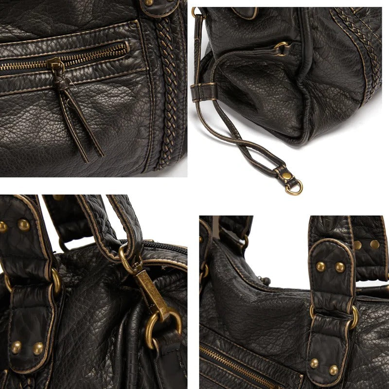 BowLift | Luxury Black Leather Handbag