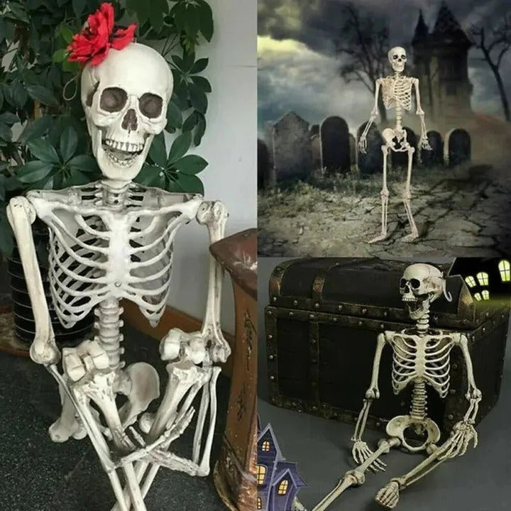 BowLift | Creepy Poseable Skeleton for Halloween Decorations