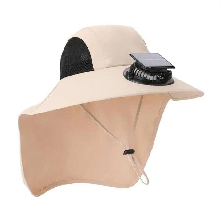 Solar Fan Hat with Wide Brim UV Protection | Bowlift