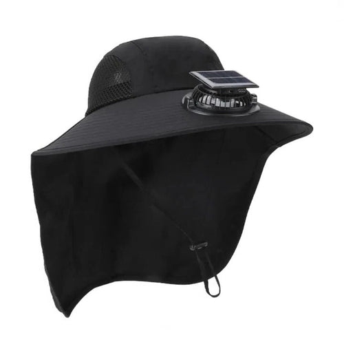 Solar Fan Hat with Wide Brim UV Protection | Bowlift