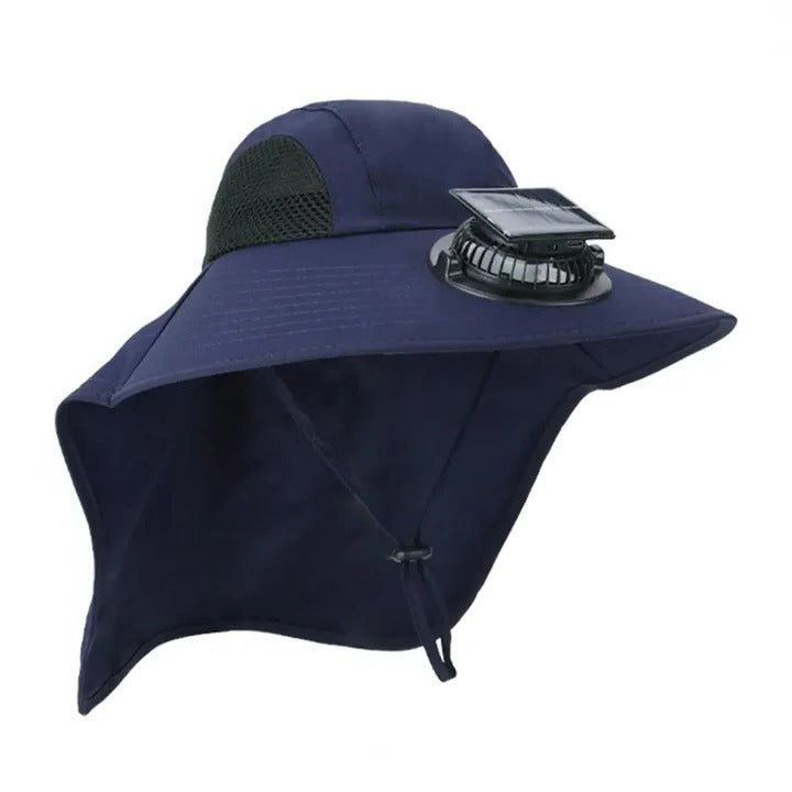 Solar Fan Hat with Wide Brim UV Protection | Bowlift