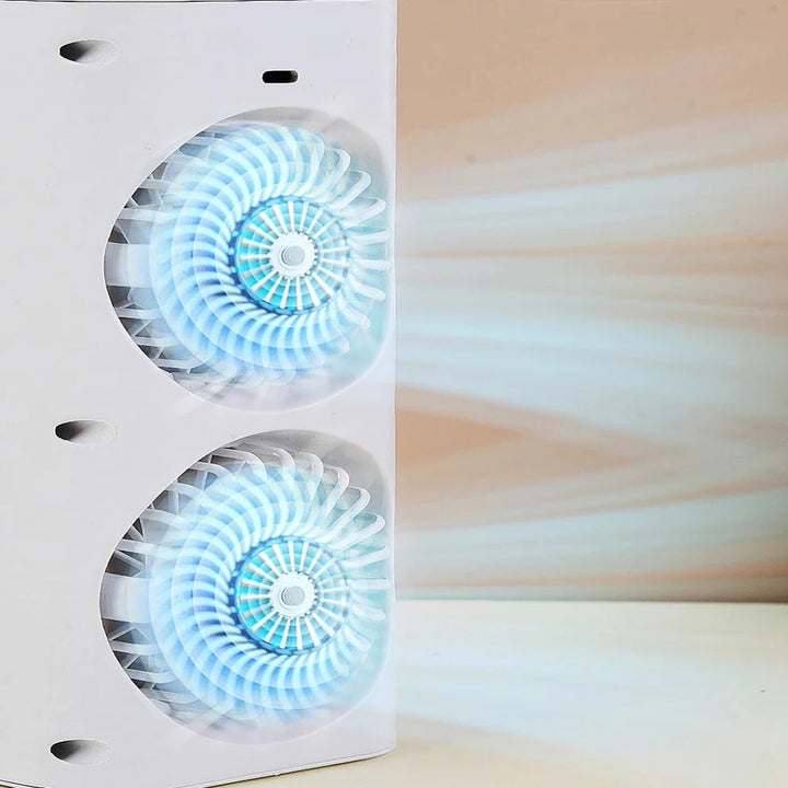 BowLift | Mini Portable Air Conditioner Desk Fan with Spray Cooling