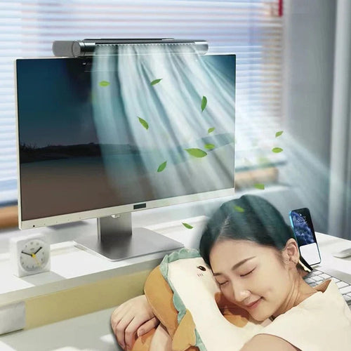 BowLift | USB Bladeless Fan and Desktop Air Conditioner for Monitor Mount