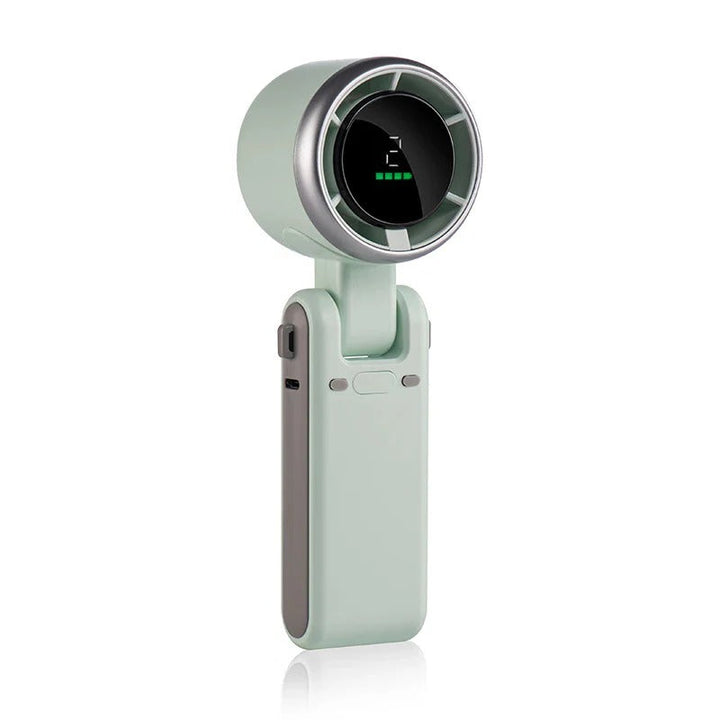 Foldable Handheld Turbo Fan with Digital Display | Bowlift