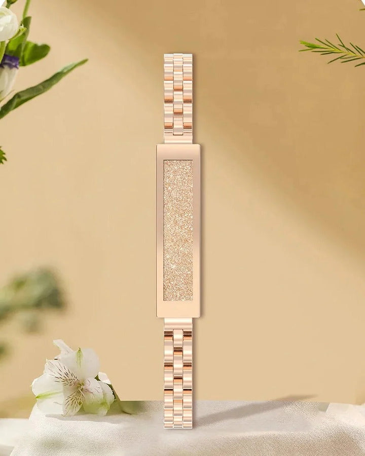 Women’s Smart Bracelet Chain Style Fitness Tracker with Heart Rate Sleep and Activity Monitoring