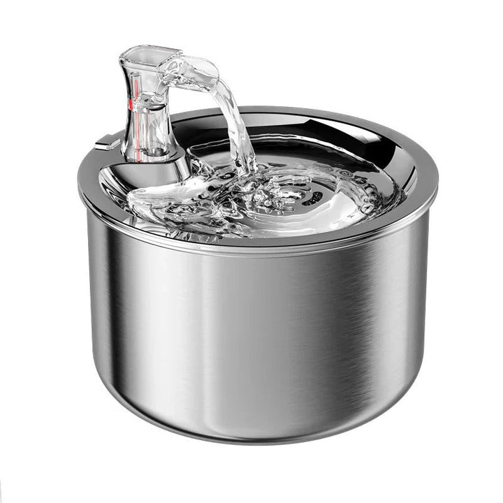 BowLift | PurrFlow Smart Cat Fountain Stainless Steel with Filter & Auto-Sensor