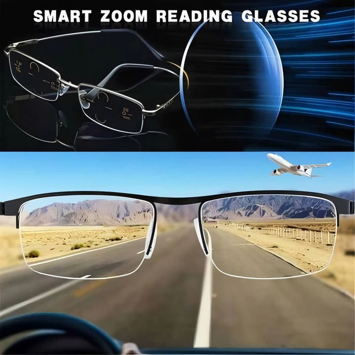 BowLift | Smart Progressive Reading Glasses with Blue Light & UV Protection